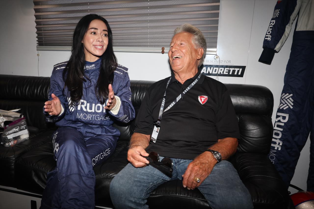 Fastest Seat In Sports: Mario Andretti & Aimee Garcia - Firestone Grand Prix of Monterey - By: Chris Owens -- Photo by: Chris Owens